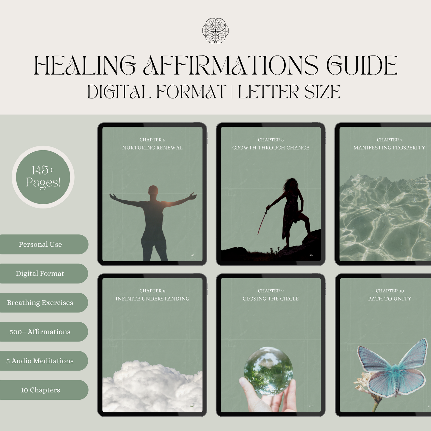 Healing Affirmations - A Beginners Guide to the Power of Self-Suggestion Ebook + Guided Meditations